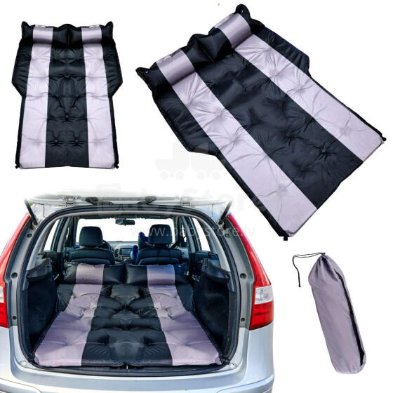 Ikonka Art.KX5300 Inflatable mattress car bed 180x120cm black