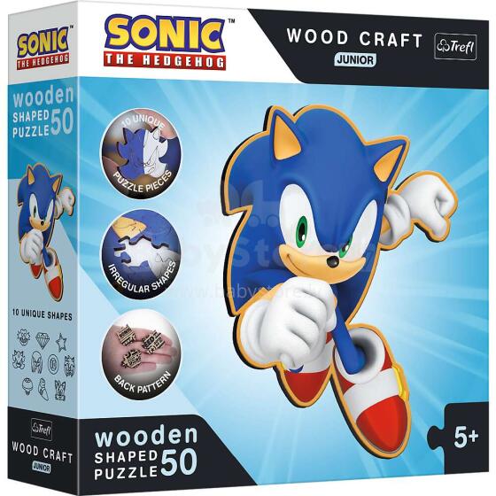 TREFL SONIC Wooden puzzle Sonic 50 pcs