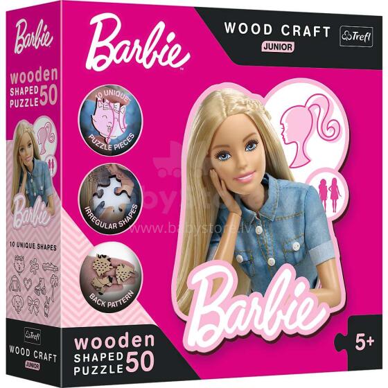 TREFL BARBIE Wooden puzzle Barbie 50 pcs