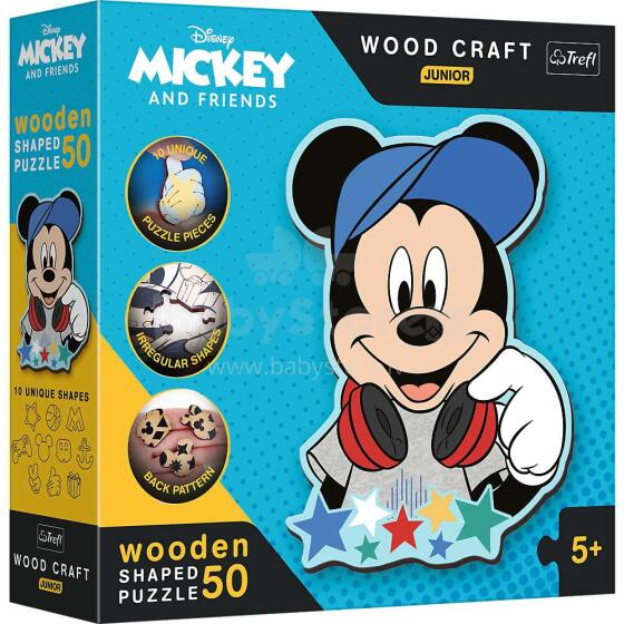TREFL DISNEY Wooden puzzle Mickey Mouse 50 pcs