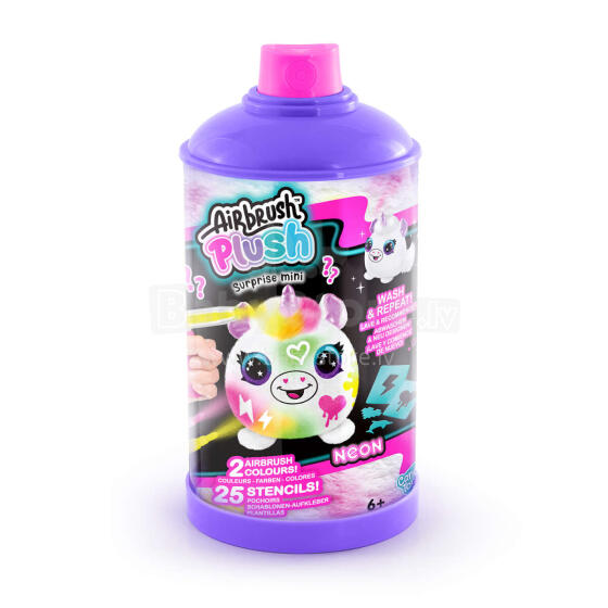 CANAL TOYS Airbrush Plush - Neon Mini Mystery Kit