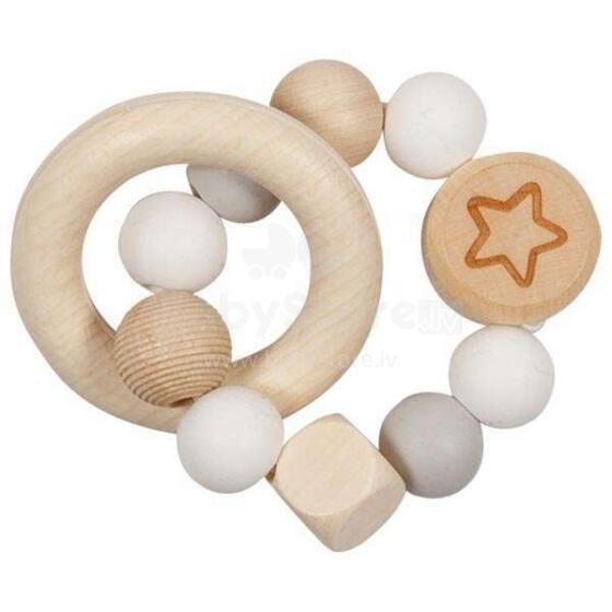 Goki Art.65242 Touch ring elastic bear with heart