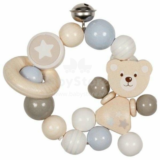 Goki Art.65204 Touch ring elastic bear with heart