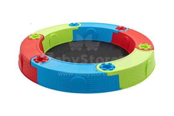 Ikonka Art.KX3799 Plastic sandpit colourful folding benches