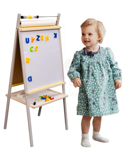 Ikonka Art.KX3823 Dry-erase chalkboard 4540x100 grey-poppy