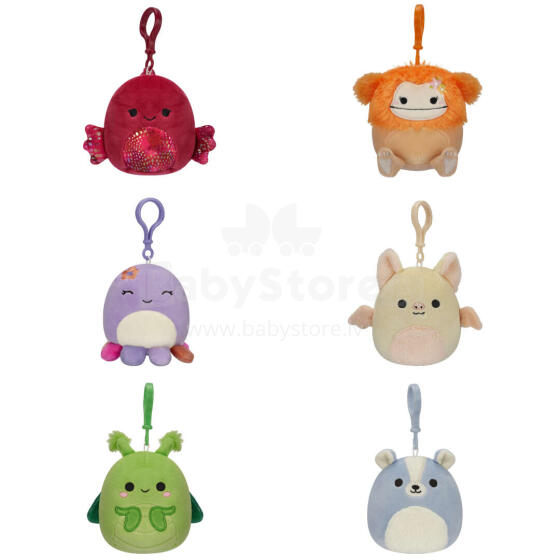 SQUISHMALLOWS W18 Clip-on plush toy, 8 cm