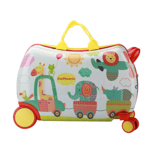 Ikonka Art.KX4730_2 Children's travel case on wheels octopus