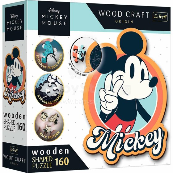 TREFL DISNEY Wooden puzzle Mickey Mouse 160 pcs