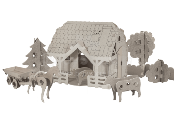 Annahouse Art.158954 3D constructor/coloring set – dream house Farm