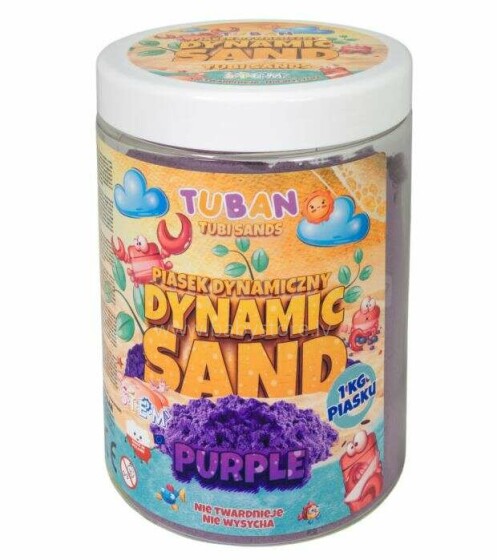 Ikonka Art.KX3870_3 TUBAN Dynamic Sand 1kg violeta krāsa
