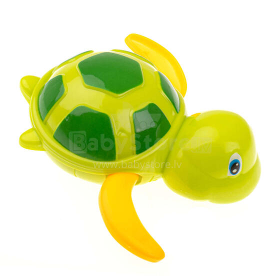 Ikonka Art.KX7220_2 Green screw-on water turtle bath toy