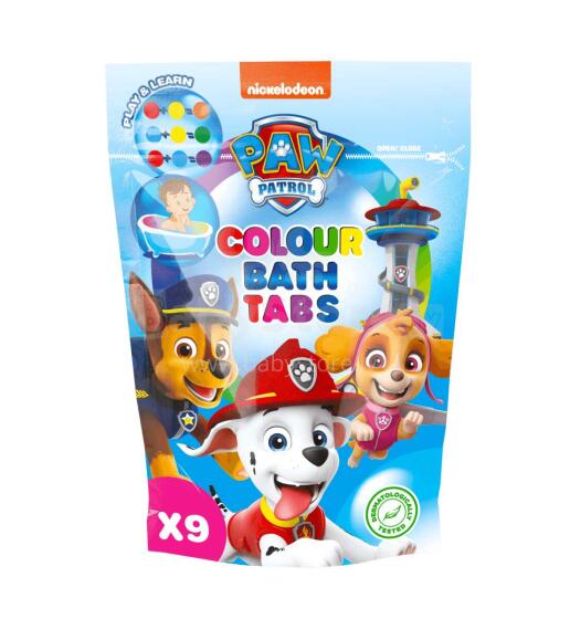 PAW PATROL Bath coloring bath tablets, 9x16g