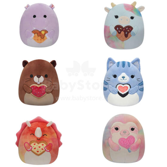 SQUISHMALLOWS Plush toy Valentine´s Day edition, 19 cm