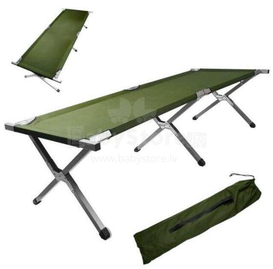 Ikonka Art.KX4833_1 Folding tourist field bed canada khaki