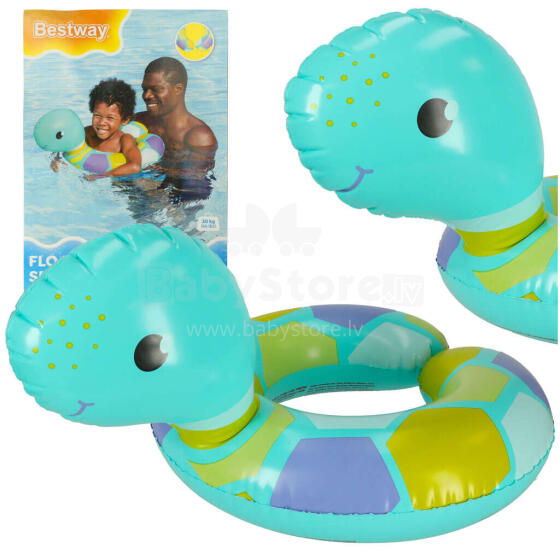 Ikonka Art.KX4006_2 BESTWAY 36405 Turtle inflatable swimming circle 3-6 years 30kg