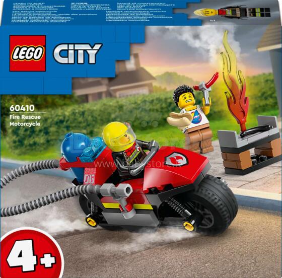 60410 LEGO® City Ugunsdzēsēju Glābšanas Motocikls