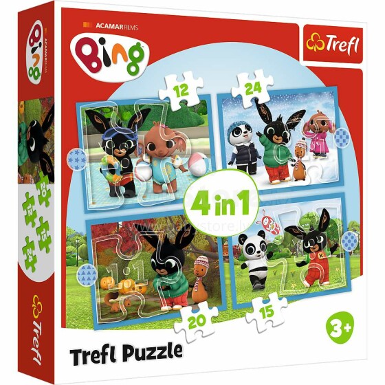 TREFL BING Puzzle 4 in 1 set