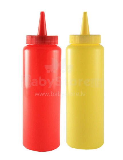 Bebe Basic Toys Art.159504 Bottles ketchup and mustard bottles 2 psc 350ml