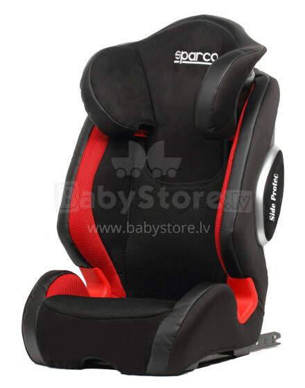 Sparco F1000KI Black-Red Isofix (F1000KI-G23RD) 15-36 Kg, Autokrēsliņš