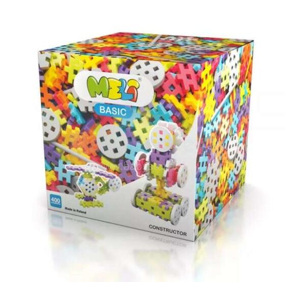 Ikonka Art.KX3677 Construction blocks creative wafers set of 400 pcs. MELI