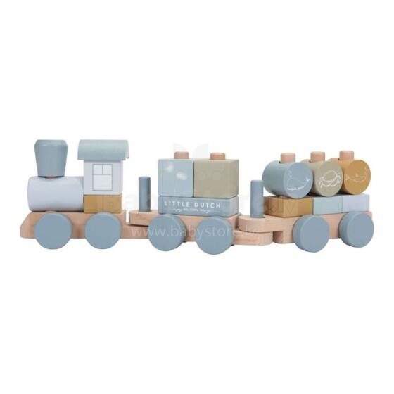 Little Dutch Wooden Train Art.8036 Blue
