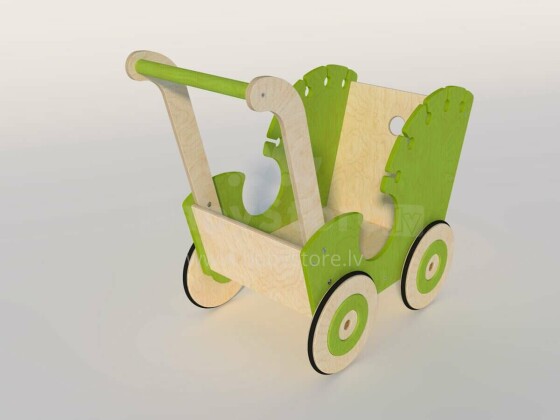 Designs Call DOCY Art.159739 Green  Ящик/коляска для игрушек на колесиках