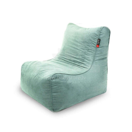Qubo™ Mini Noa Mint VELVET FIT Art.159932 Kids designer soft pouf, beanbag