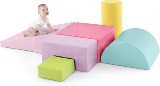Costway Foam Building Blocks Art.159962 Light Pink