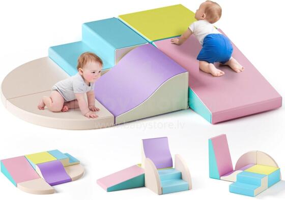 Lischwert Children's Foam Building Blocks Art.159972 Macarons