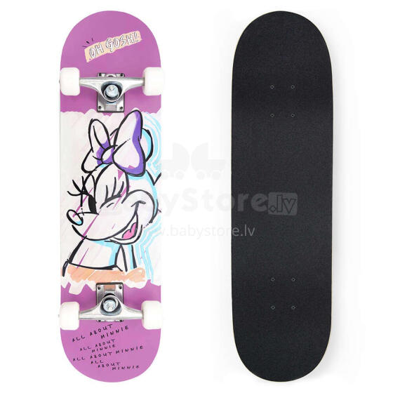 BIG WOODEN SKATEBOARD MINNIE PINK
