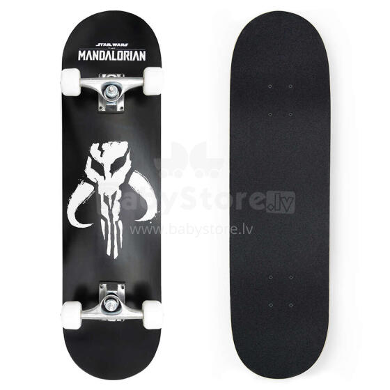 BIG WOODEN SKATEBOARD MANDALORIAN LOGO
