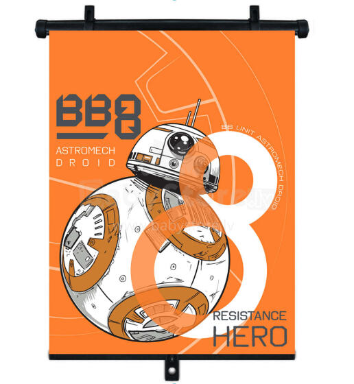RETRACABLE AUTO SHADE STAR WARS BB8