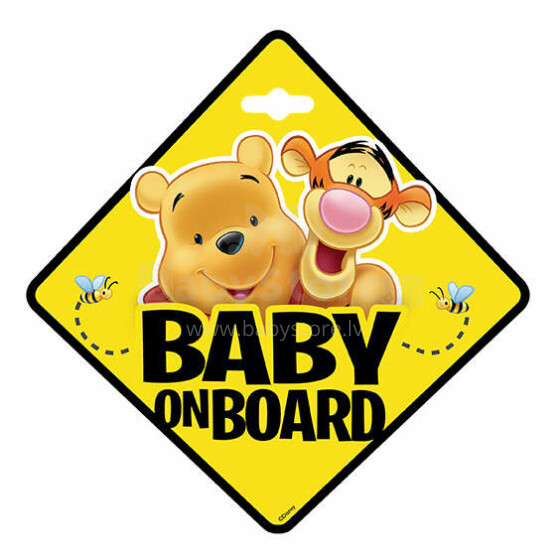 BABY ON BOARD WINNIE THE POOH