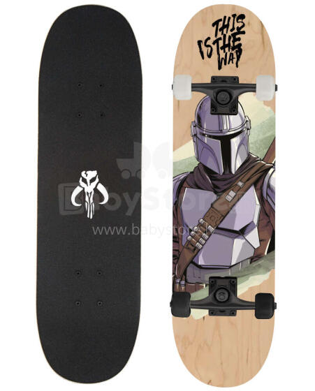 BIG WOODEN SKATEBOARD D100 THE MANDALORIAN