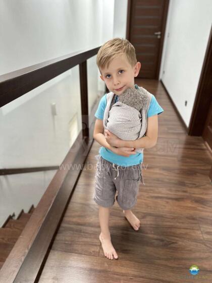 Little Frog Doll Wrap Sling Art.160996 Grey Cube