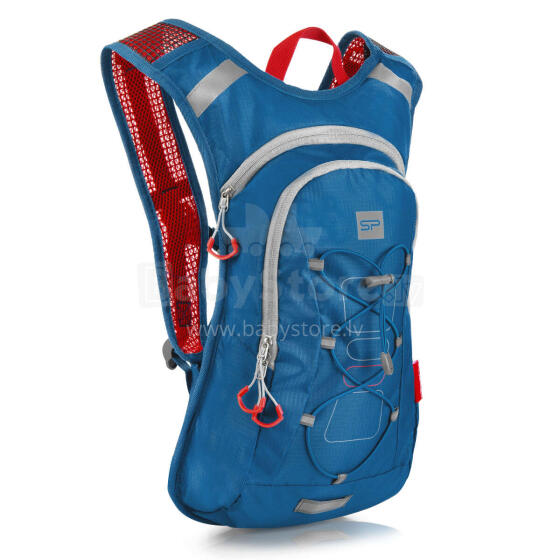 A bicycle backpack (5 l) with reflections and space for a water bladder blue Spokey OTARO