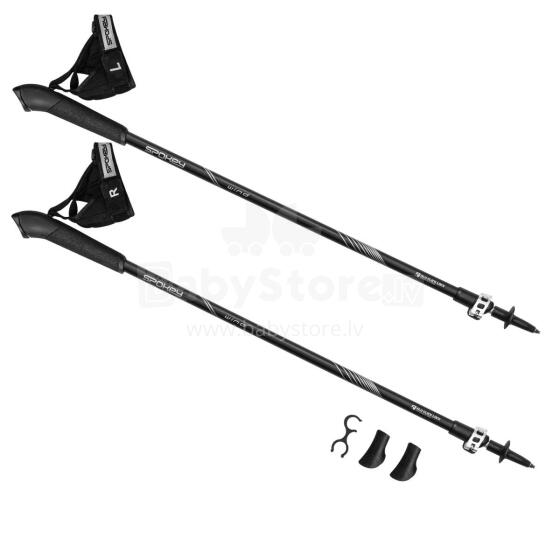 Nordic walking poles with an Easy Click Glove 105-135 cm Spokey WIND