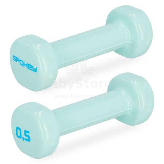 A set of vinyl dumbbells Spokey SHAPE 2x 0,5 kg