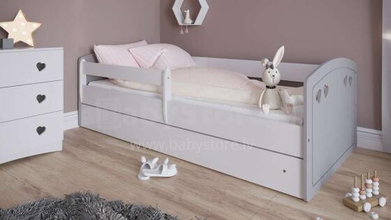 Bed Julia mix grey with drawer with non-flammable mattress 180/80