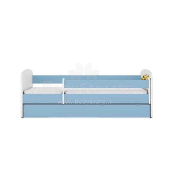 Bed babydreams blue digger with drawer with non-flammable mattress 140/70