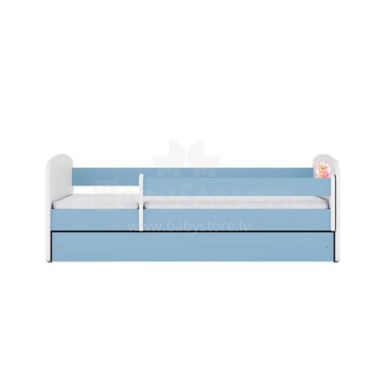 Bed babydreams blue teddybear butterflies with drawer with non-flammable mattress 160/80