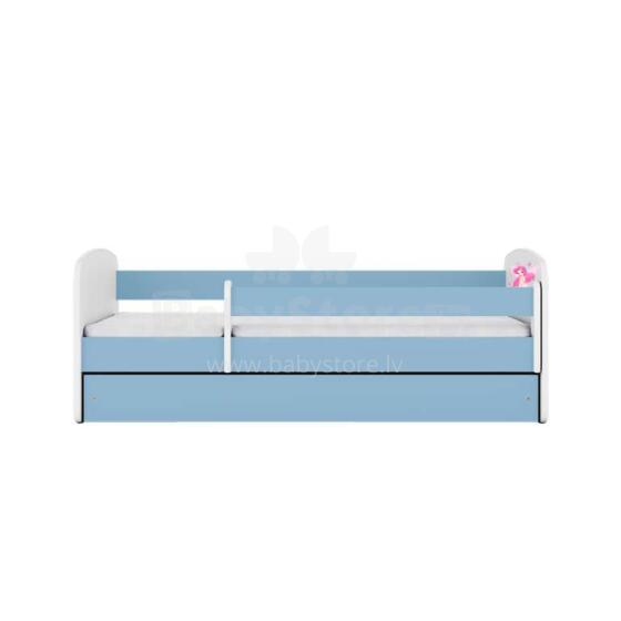 Bed babydreams blue fairy with butterflies with drawer with non-flammable mattress 140/70
