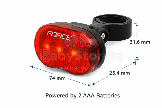 Force TRI Art.161983 Bicycle rear light