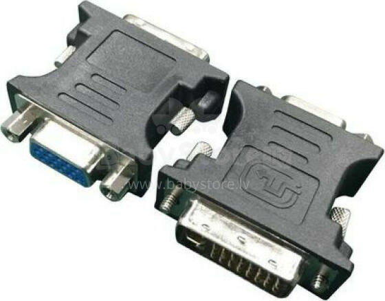 Адаптер AV Gembird DVI - VGA Czarny (A-DVI-VGA-BK)