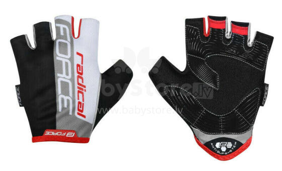 Cimdi Force Radical Black/White/Red XL izm.