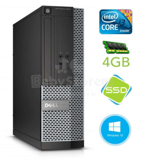 Personālais dators DELL 3020 SFF i3-4130 4GB 120SSD DVDRW WIN10Pro