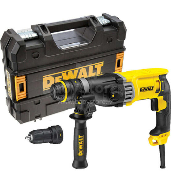 Перфоратор Dewalt 900W SDS-Plus с дополнительным сверлильным патроном (D25144K)