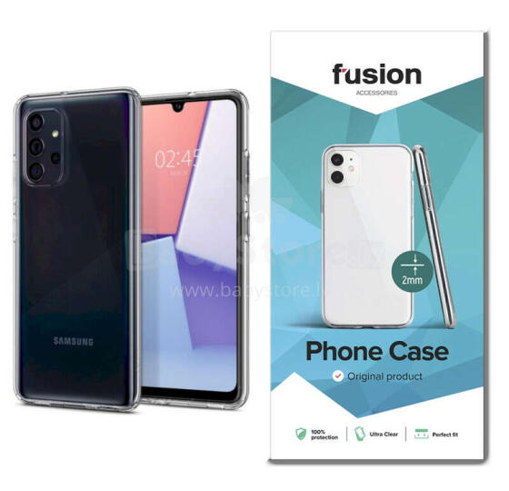 Fusion ultra clear series 2 mm silikona aizsargapvalks Samsung A726 / A725 Galaxy A72 / A72 5G caurspīdīgs (EU Blister)