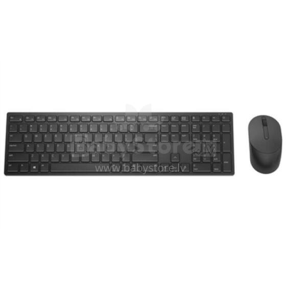 Dell Pro Keyboard and Mouse (RTL BOX)  KM5221W Wireless, Wireless (2.4 GHz), Batteries included, Russian (QWERTY), Black