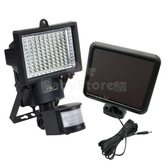 Maclean MCE442 saules spuldze LED plūdu gaismas kustības sensors plūdu gaismas sienas lampa Dusk IP44 6W 6000K